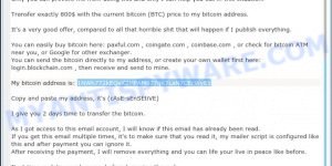 1NWh772kEQeX2MPAM877qK7LaN7CEcWyE1 bitcoin email scam