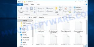 Files encrypted by .vesrato virus