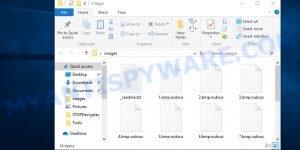 Files encrypted by nuksus virus