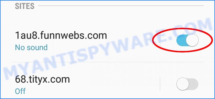 Android Ablotadom.com browser notifications removal