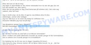 16uBGmZqvE3idf3a3eSWYK4vYyEdFCZk1K Bitcoin Email Scam