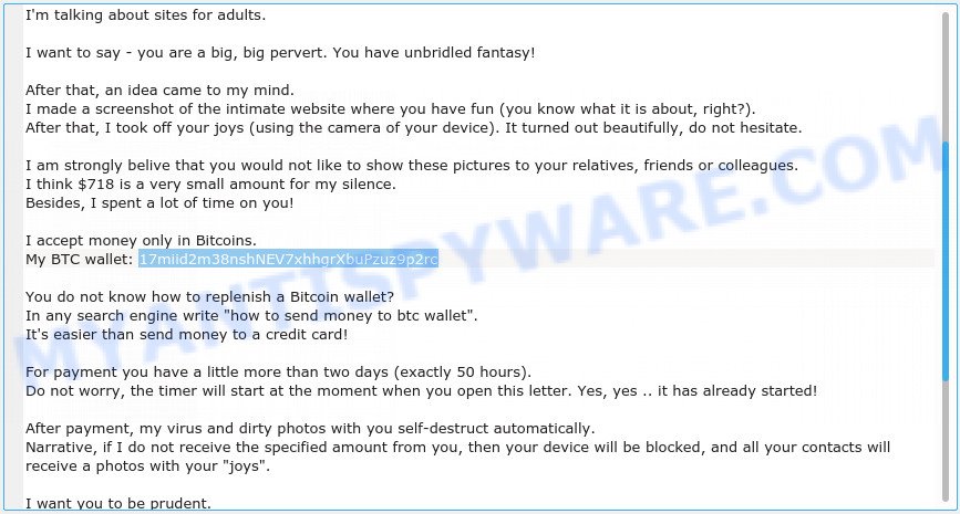 17miid2m38nshNEV7xhhgrXbuPzuz9p2rc Bitcoin Email Scam