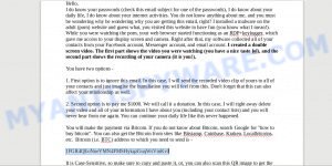 1FGR4QEoNneYMN4FMSHykqzGuqWsVmKvJ Bitcoin Email Scam