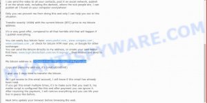 1KDnUbAHkxb57RYjJufdmjYF9F4vFWjm5m Bitcoin Email Scam