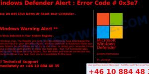 ERROR ER36dx9832(3) pop up scam