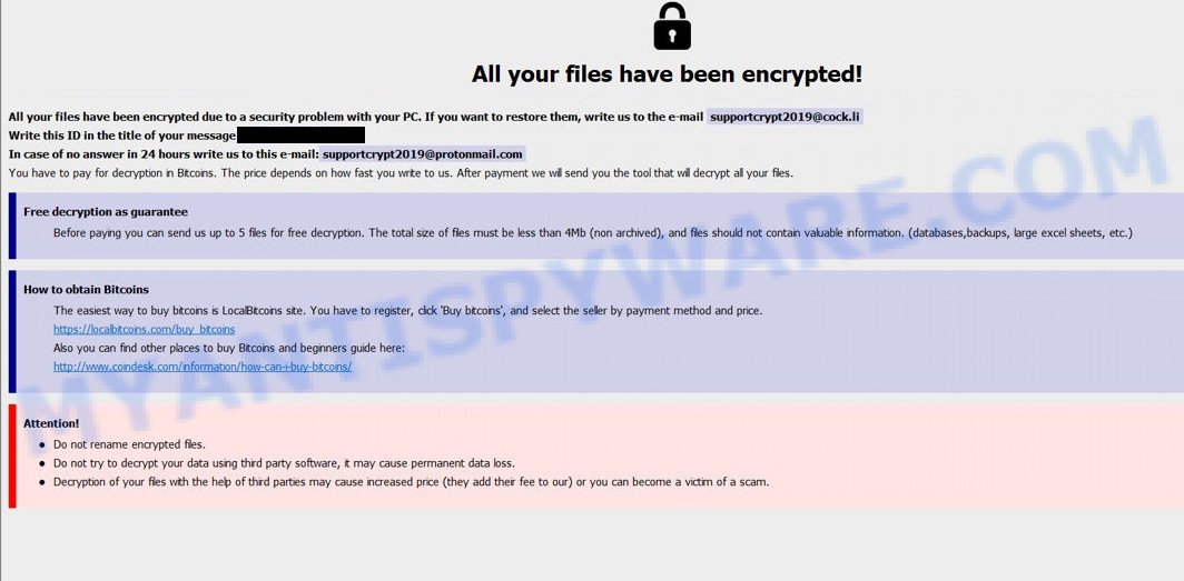 Adame file extension ransomware