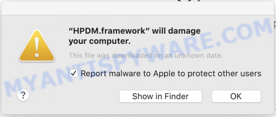 HPDM.FRAMEWORK will damage your computer