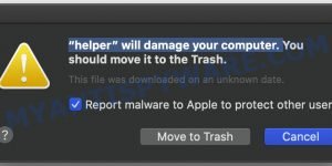 Will damage your computer. You should move it to the Trash.