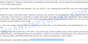 18i5utJSShwVTGdtSrmi2M3XpyRBfnpdPw Bitcoin Email Scam