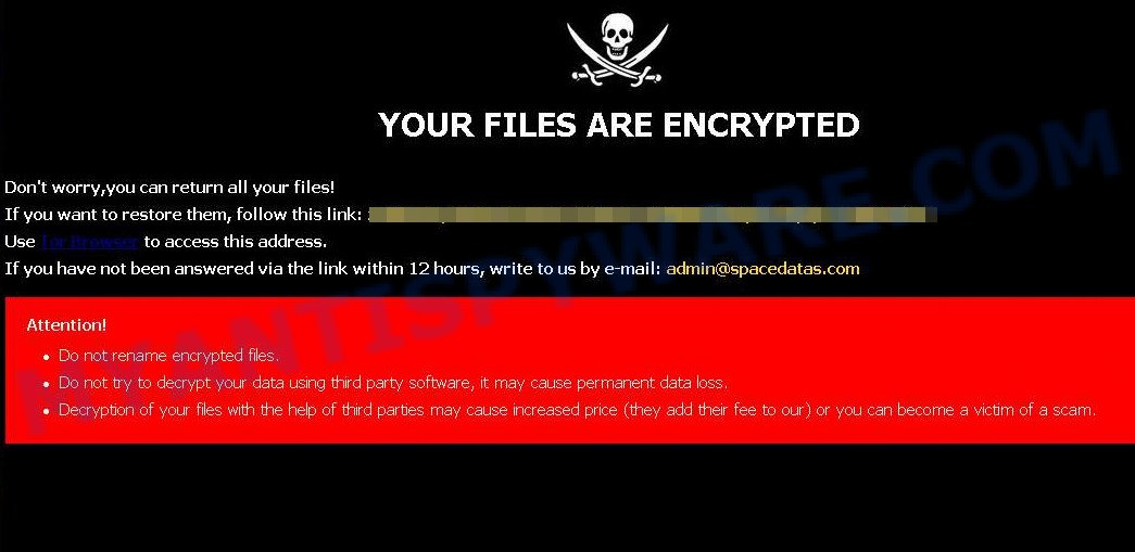 Admin@spacedatas.com ransomware