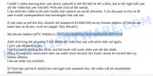 19A5rdrxb4MREtyGWo944uRoNDBxBPNNG8 Bitcoin Email Scam