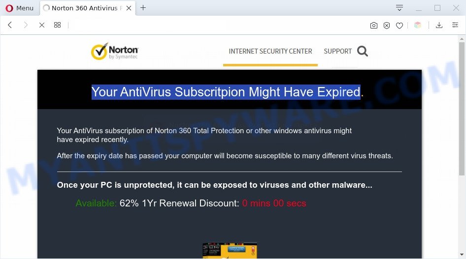 Your AntiVirus Subscritpion Might Have Expired