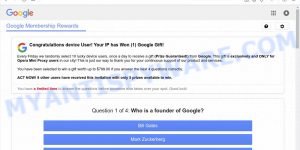 Google Membership Rewards scam