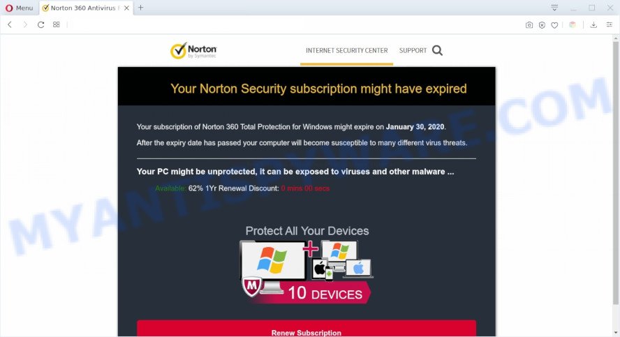 renew reoccuring norton antivirus 2004