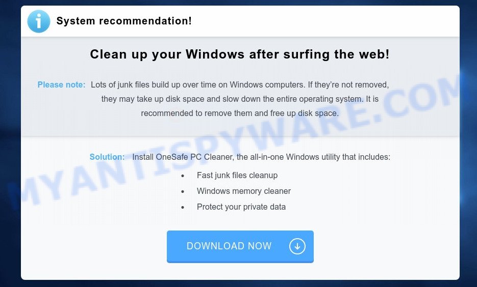 Clean up your Windows after surfing the web