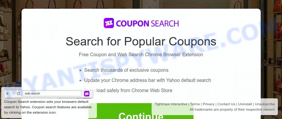 Coupon Search install