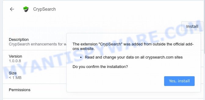 Crypsearch.com install