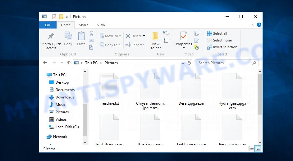 Files encrypted with .Rezm file extension