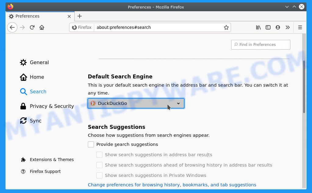 Firefox search engine