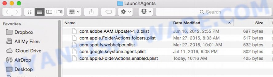 ~/Library/LaunchAgents folder