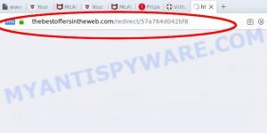 Thebestoffersintheweb.com redirect virus