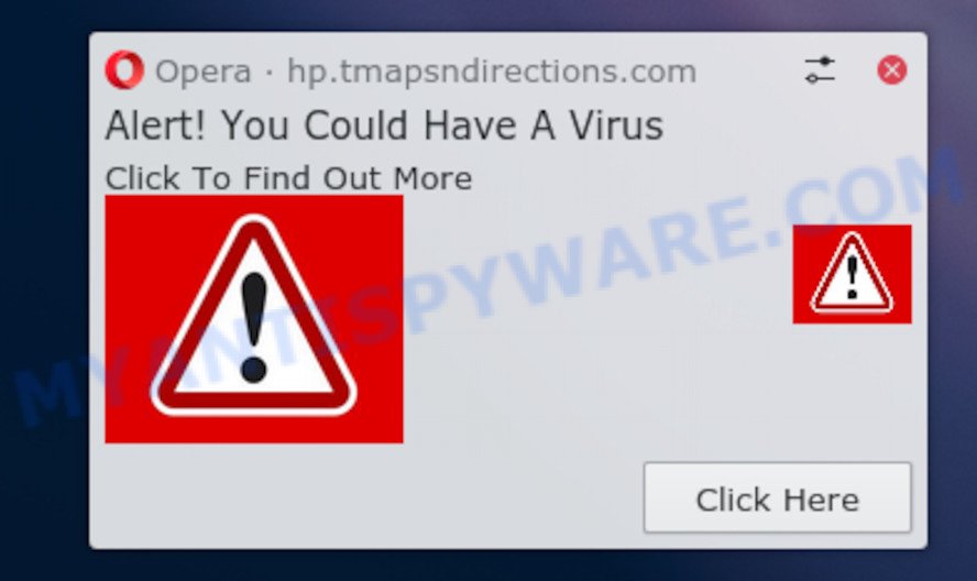 Alert You could have a virus