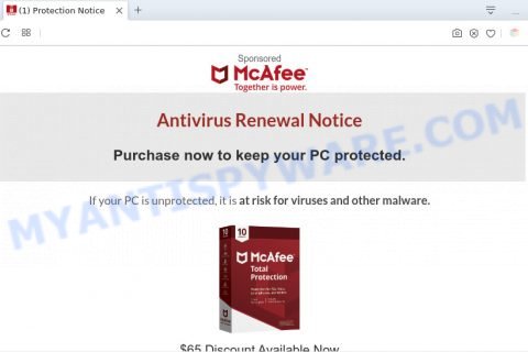 Antivirus Renewal Notice