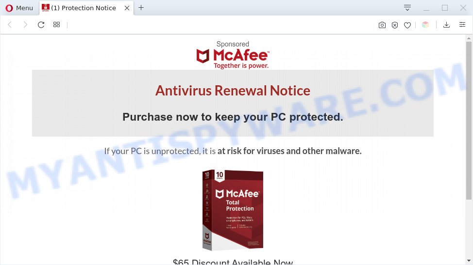 Antivirus Renewal Notice