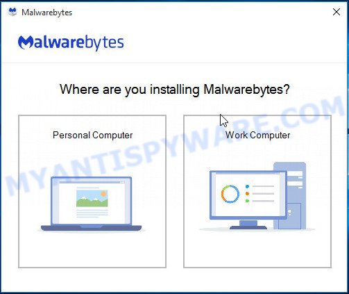 MalwareBytes for Windows setup