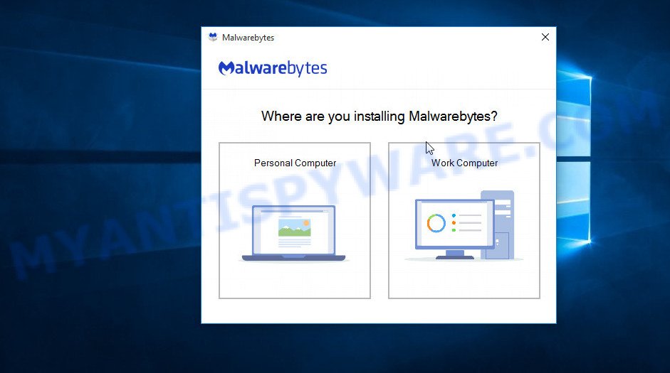 MalwareBytes AntiMalware for Microsoft Windows install wizard