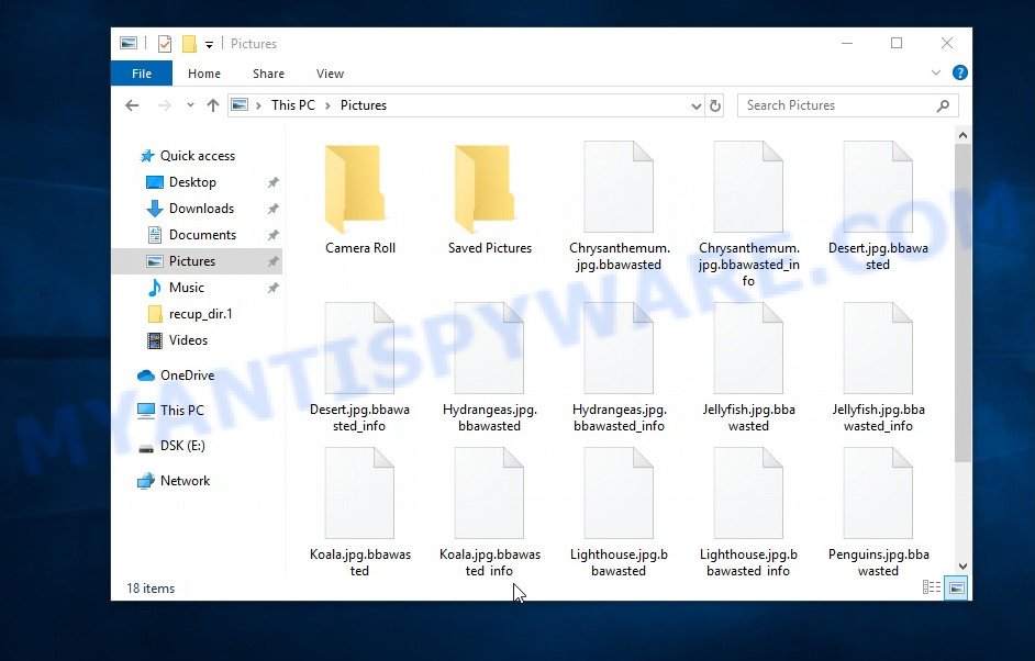 Files encrypted with .bbawasted extension