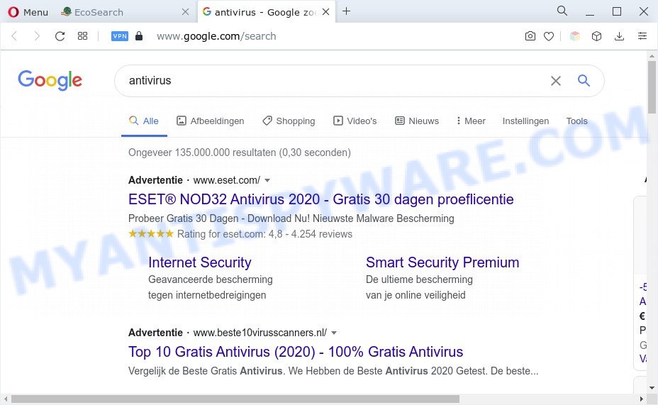 Eco Search ads