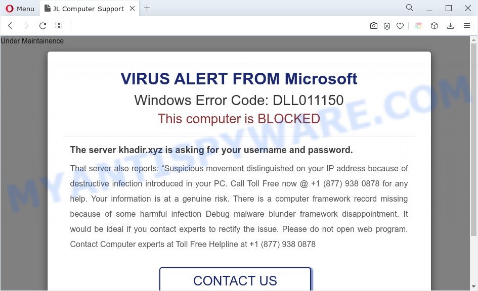 Windows Error Code DLL011150