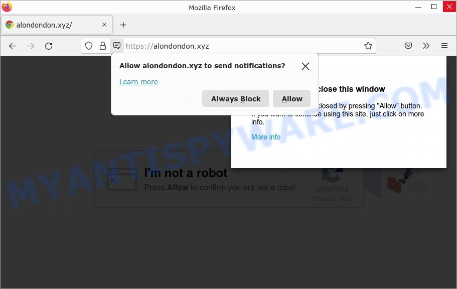 alondondon.xyz click allow scam