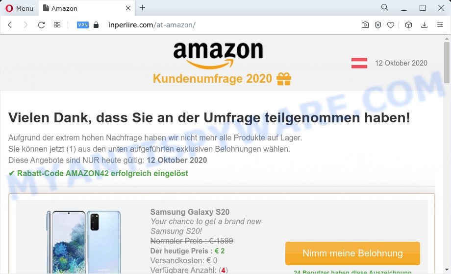 Congratulations Dear Amazon Customer last page