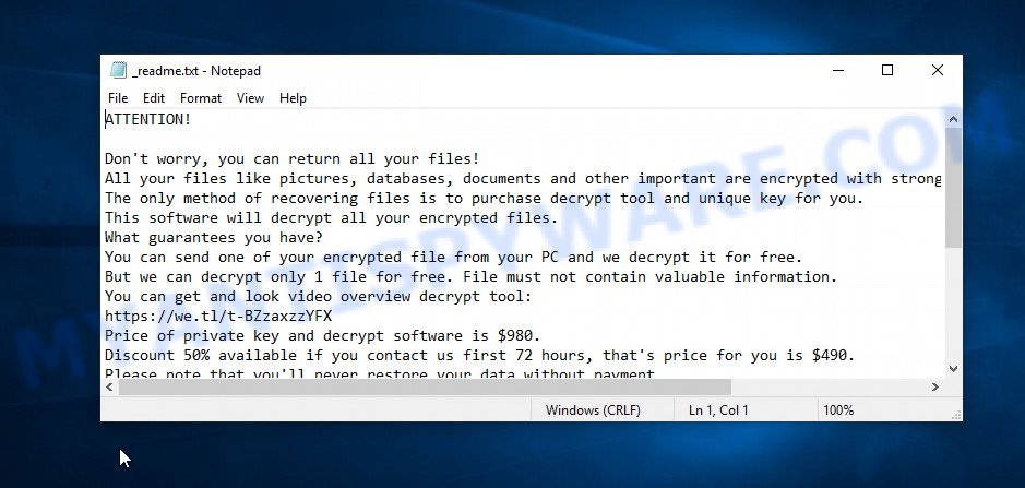 Iiss virus ransom note