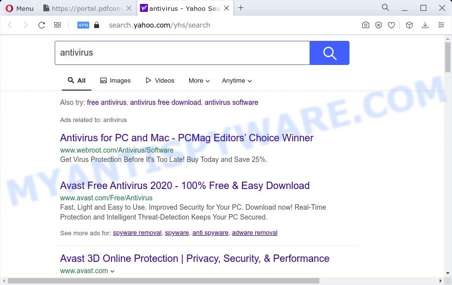 PDFConverterSearch4Free ads