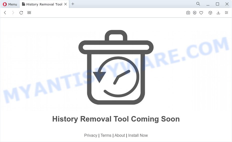 History Removal Tool website