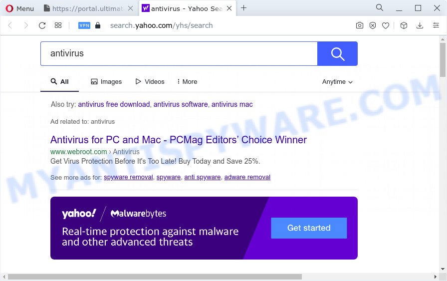 UltimateStreamSearch ads