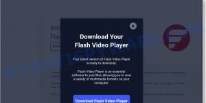 fake Flash Video Player pop-up scam