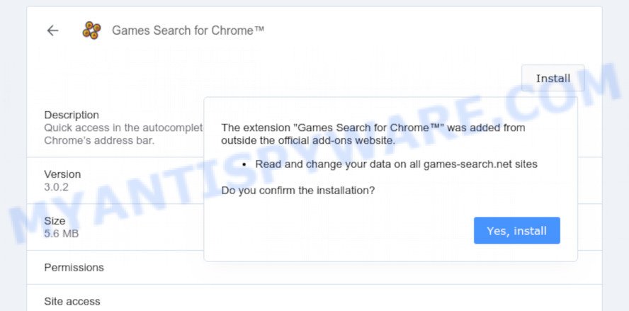 Games Search for Chrome