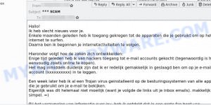 Ik heb slecht nieuws voor je EMAIL SCAM