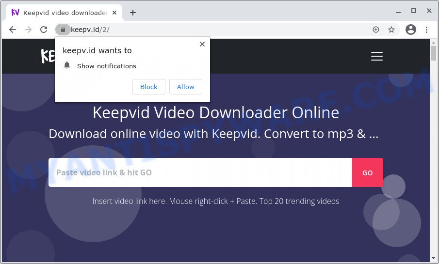 Keepv.id pop-ups