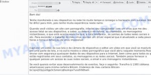 Tenho monitorado o seu dispositivo na rede há muito tempo SCAM