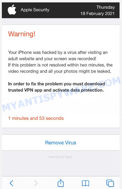 Device Infected After Visiting An Adult Website