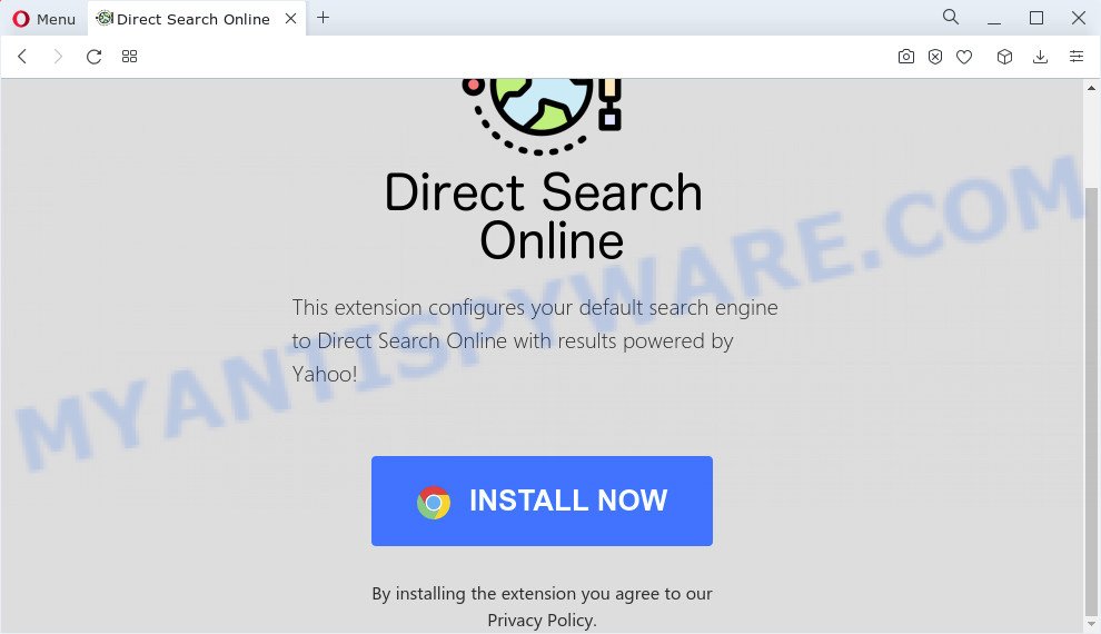 Direct Search Online pop-up