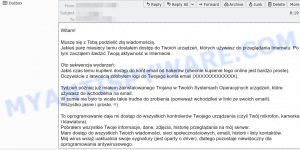 Muszę się z Tobą podzielić złą wiadomością SCAM