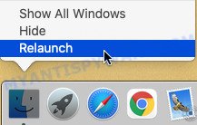 relaunch finder