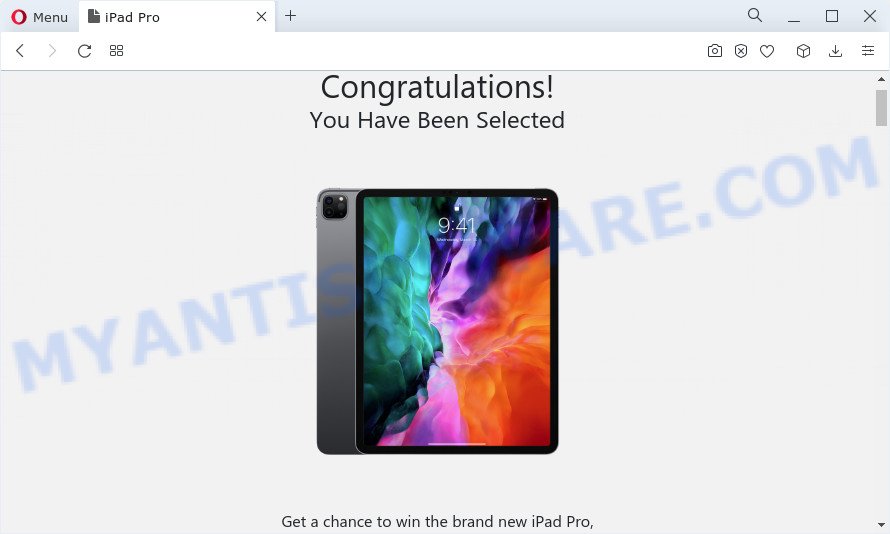 Chance To Win The New iPad Pro SCAM