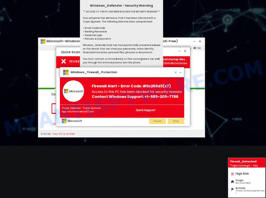 Firewall Spyware Alert SCAM